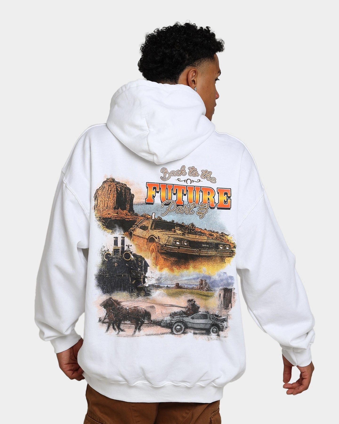 Empathy American Thrift X Back To The Future Back To The Future 3 Hoodie White