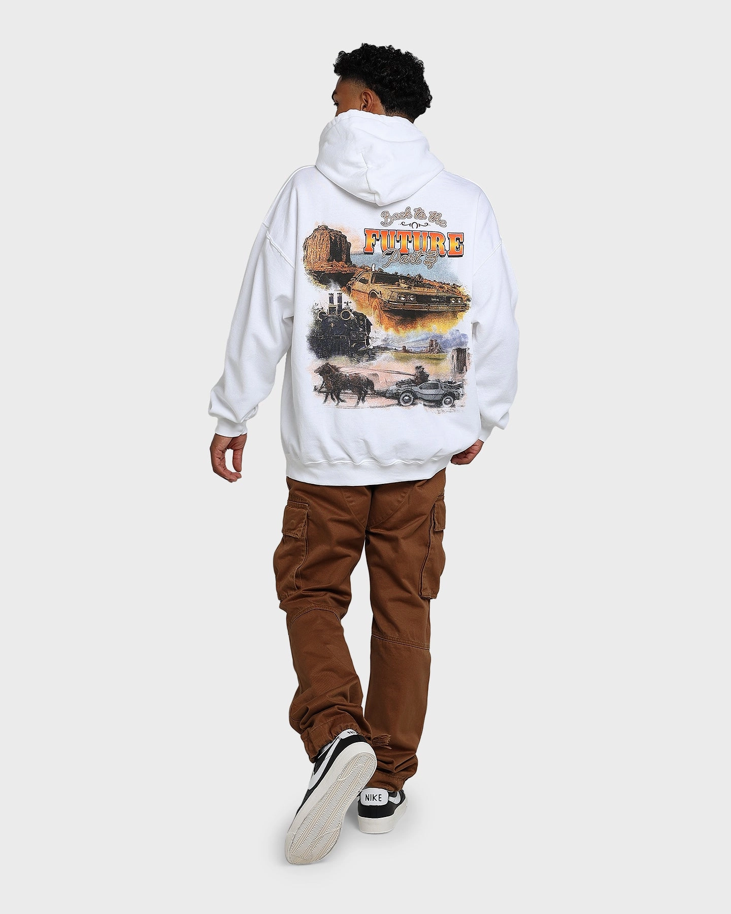 ReflectiveDetailing Layer Option American Thrift X Back To The Future Back To The Future 3 Hoodie White