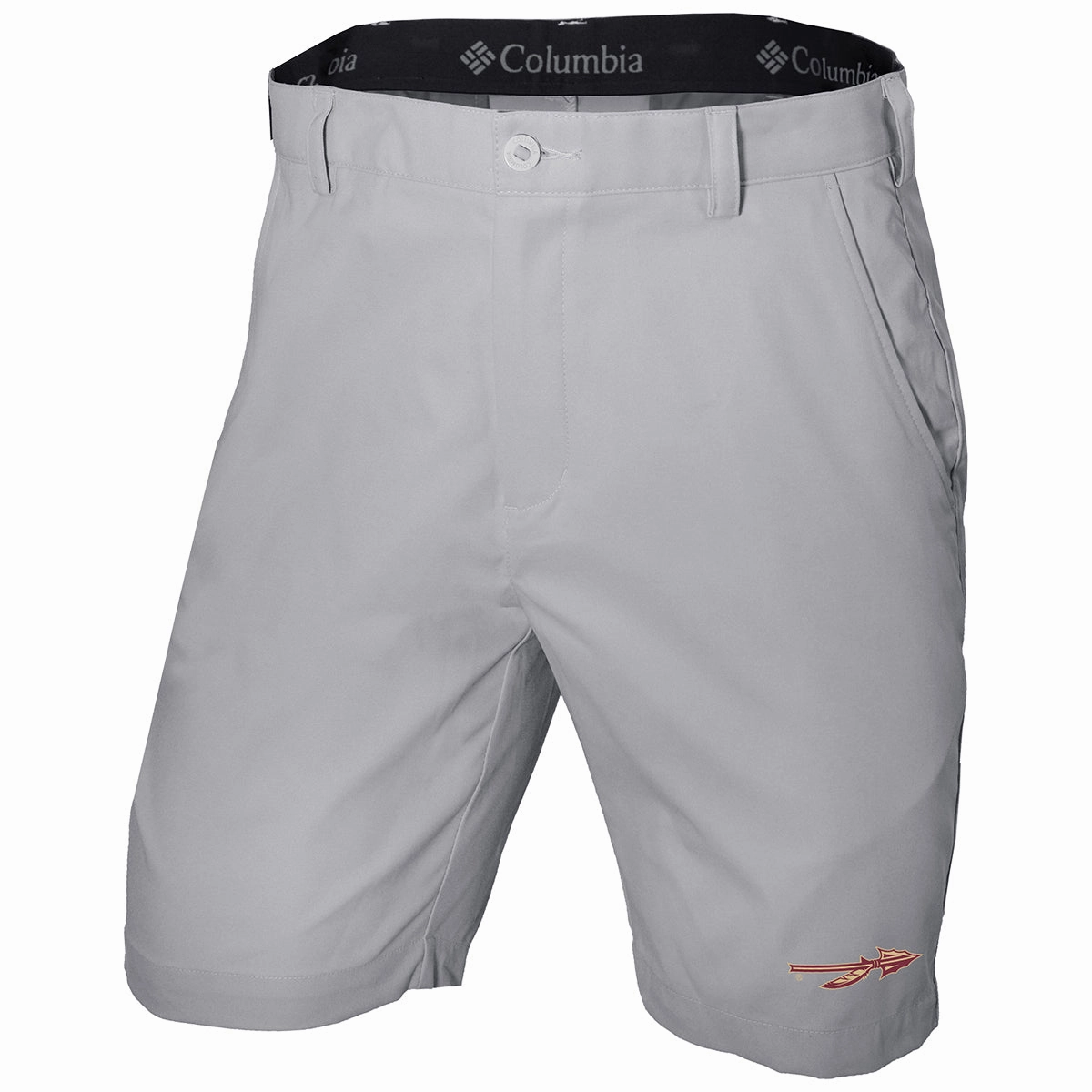 Low-rise style Columbia Golf Men's Spear Logo Lie Angle Short - Cool Grey