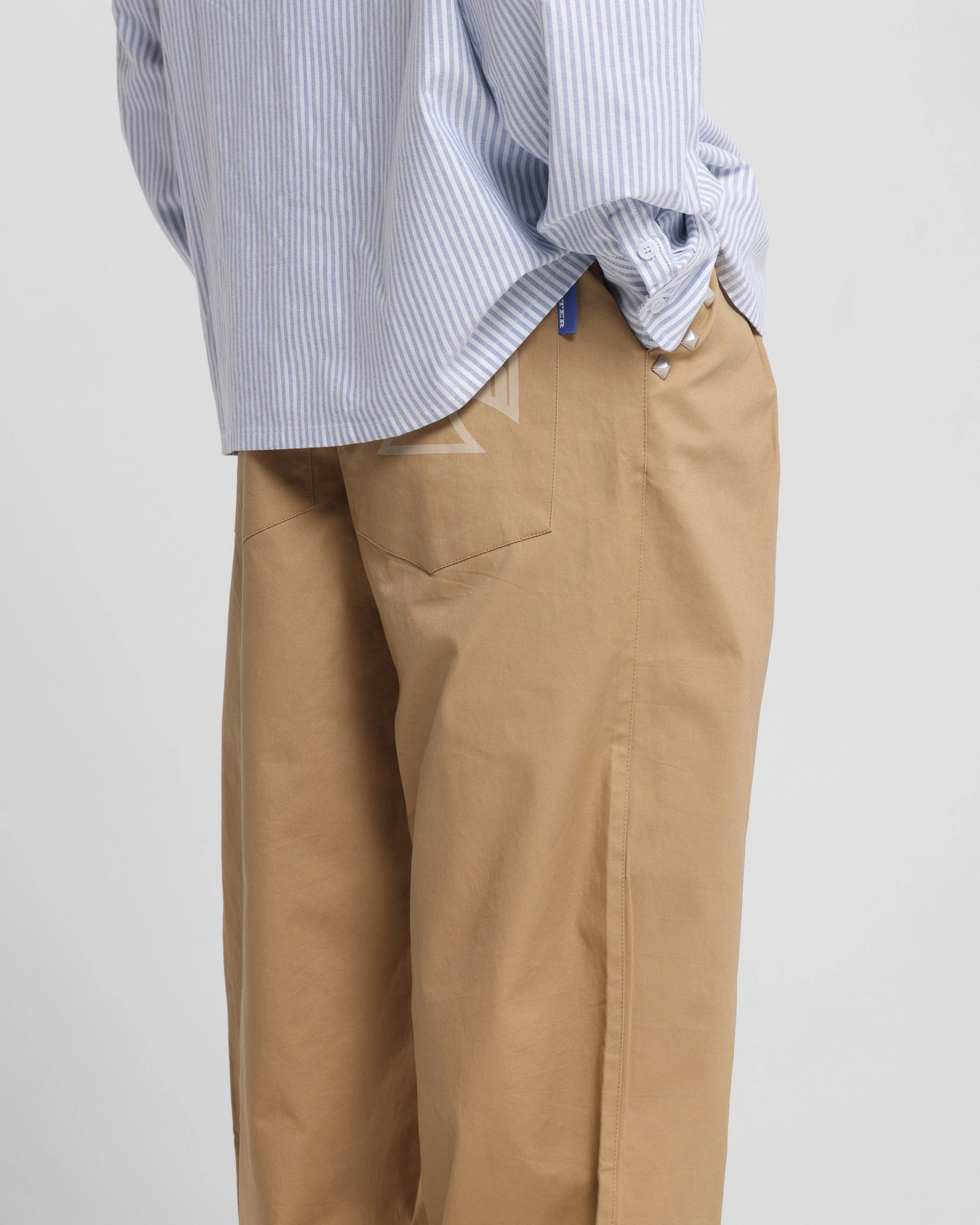 Stain Resistant Weave Polyester fabric Loiter Atlas Trousers Tan