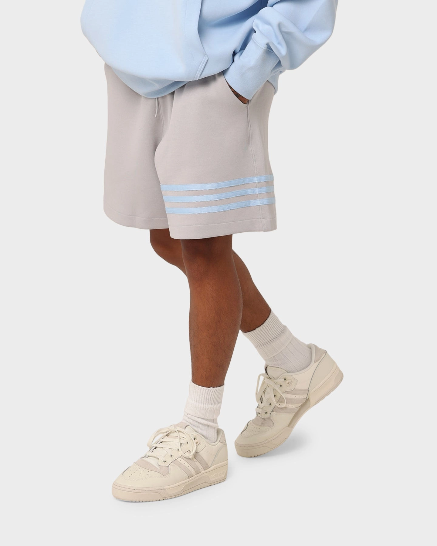 UV Protection Fabric Adidas New C Shorts Grey Two