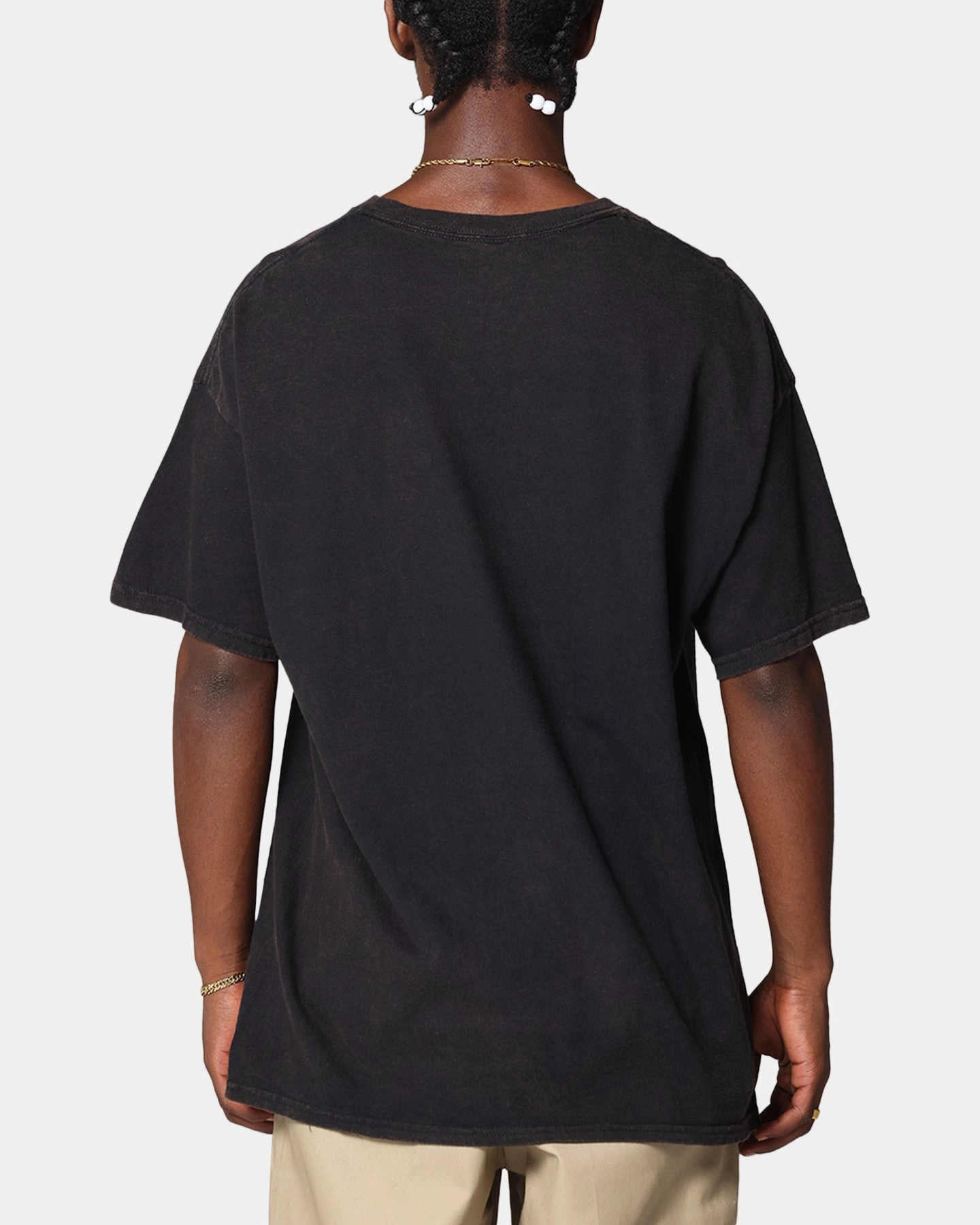Jennie Ruby Nail Bite T-Shirt Black Vintage Minimal Style Trend Soft Touch Fit