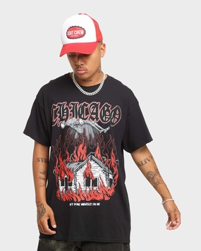 All-day style Goat Crew Chicago Vintage T-Shirt Black