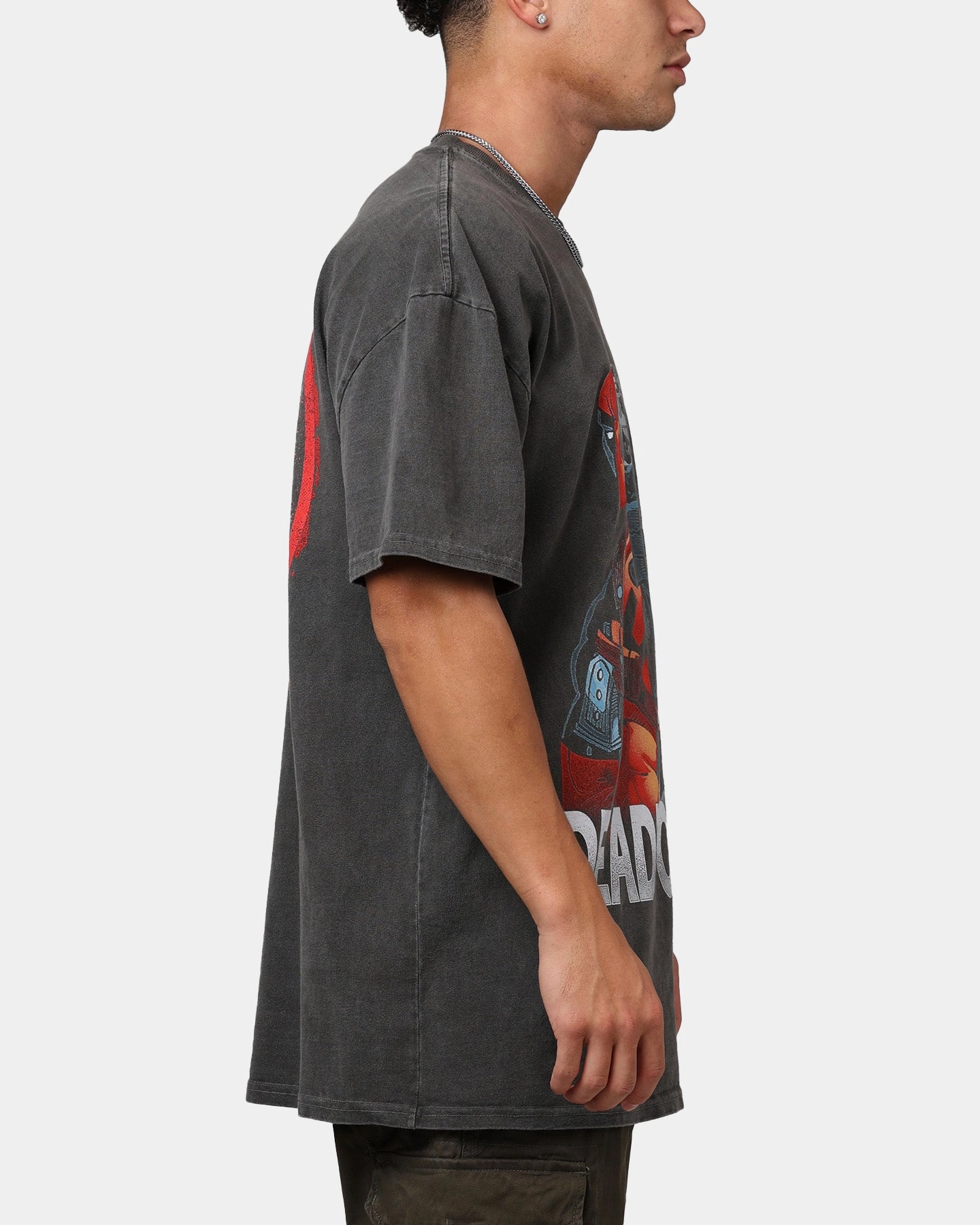 Goat Crew Marvel Deadpool Comic Heavyweight T-Shirt Black Wash weekday wear