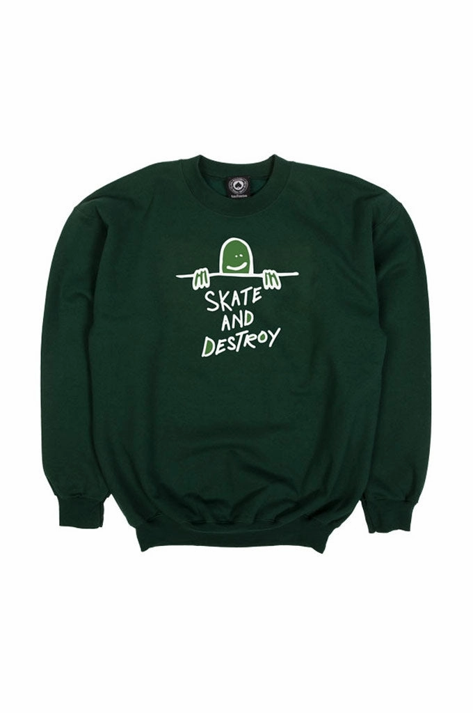 Reinforced Shoulder Panels Street Comfort Thrasher Gonz Sad Logo Crewneck Sweater