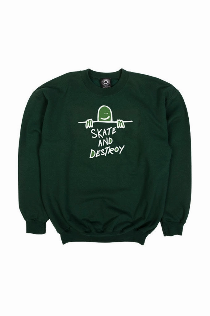 Thrasher Gonz Sad Logo Crewneck Sweater Tagless Neckline Design