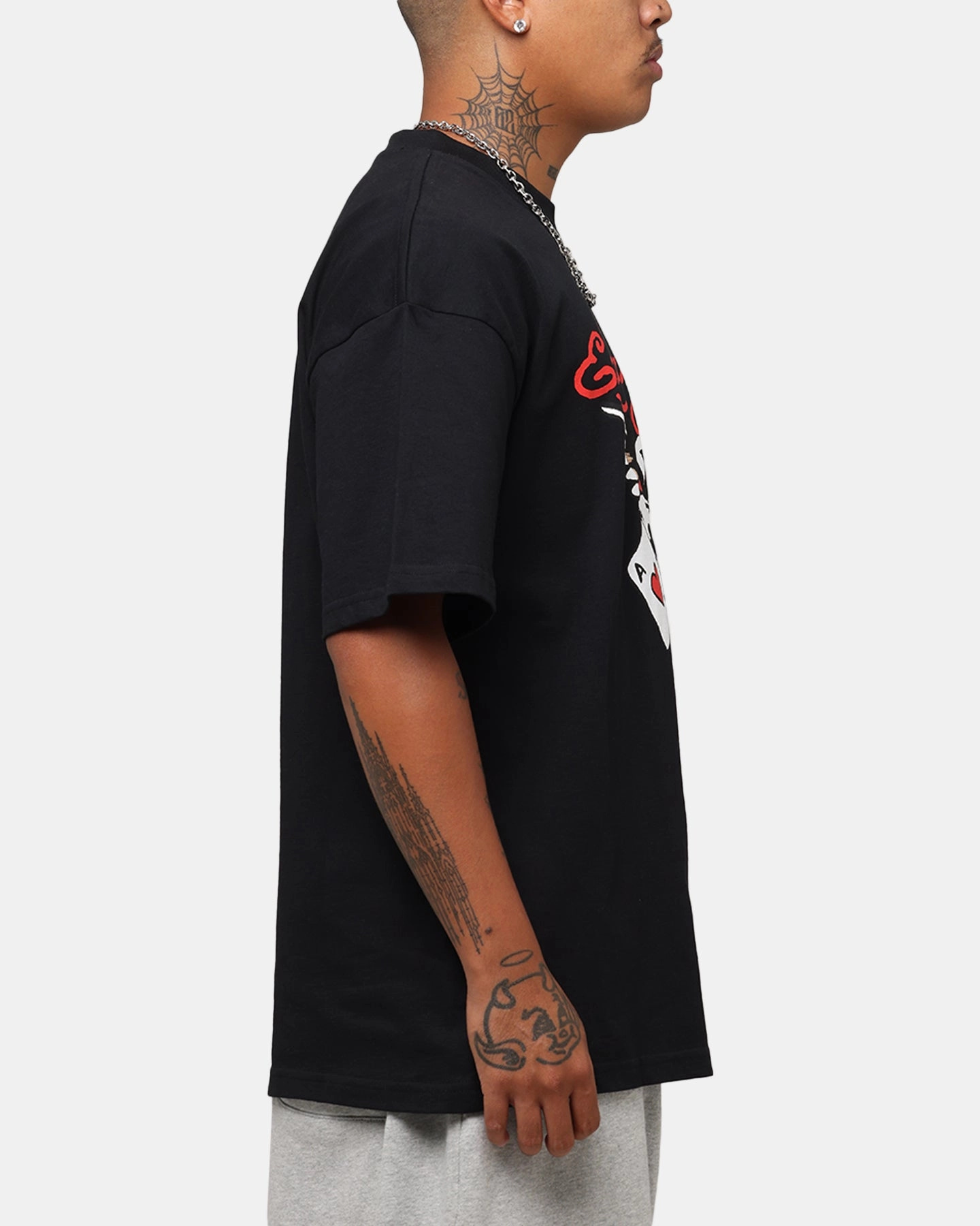 Chic Comfort Wear Soft Material Ed Hardy Lost Luck T-Shirt Black