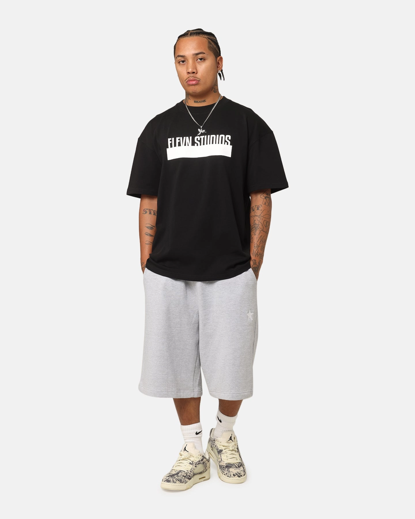 Weekend Wardrobe Retro nostalgia Elevn Clothing Co Blocked Out T-Shirt Black