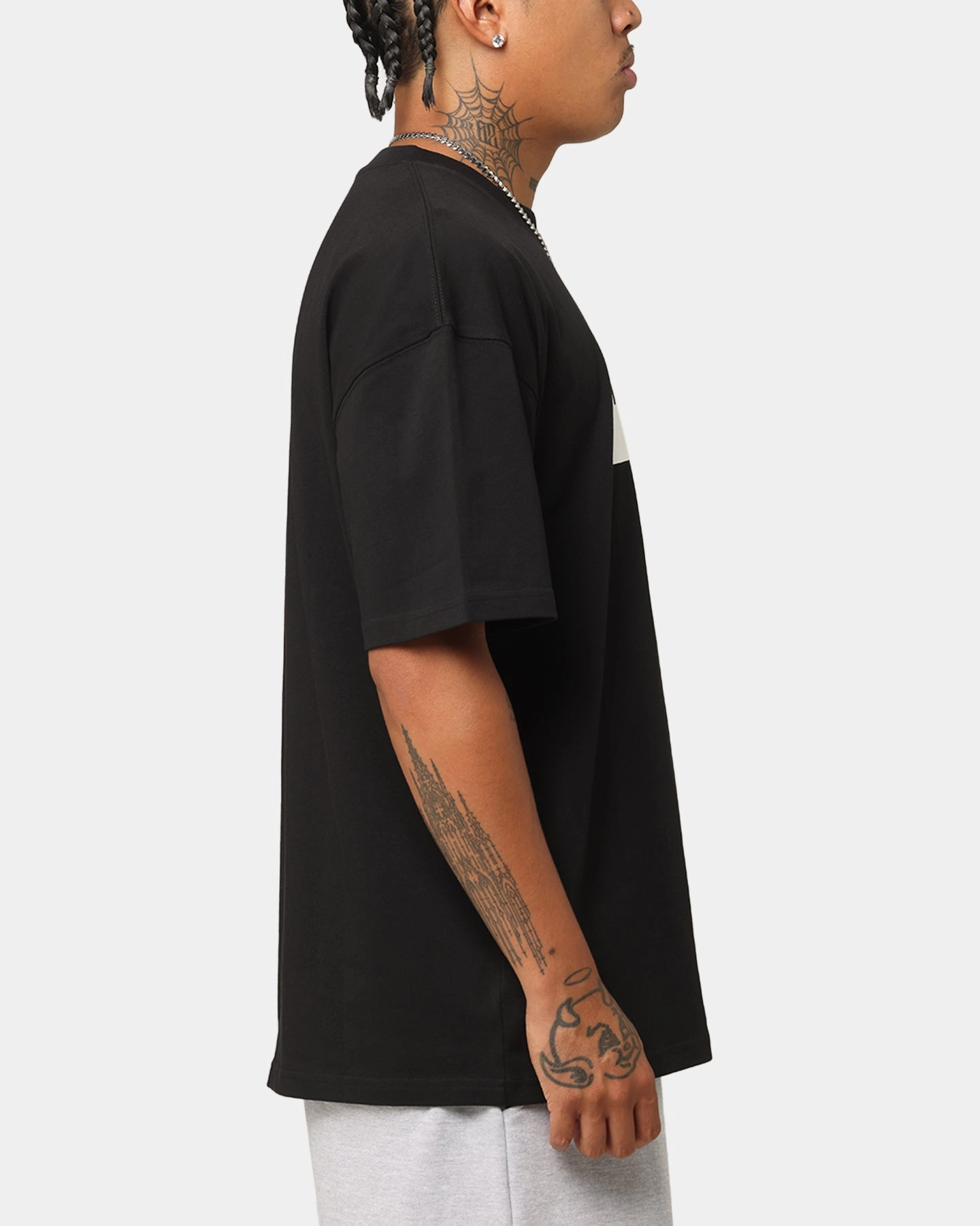Elevn Clothing Co Blocked Out T-Shirt Black elastic waistband Beachwear