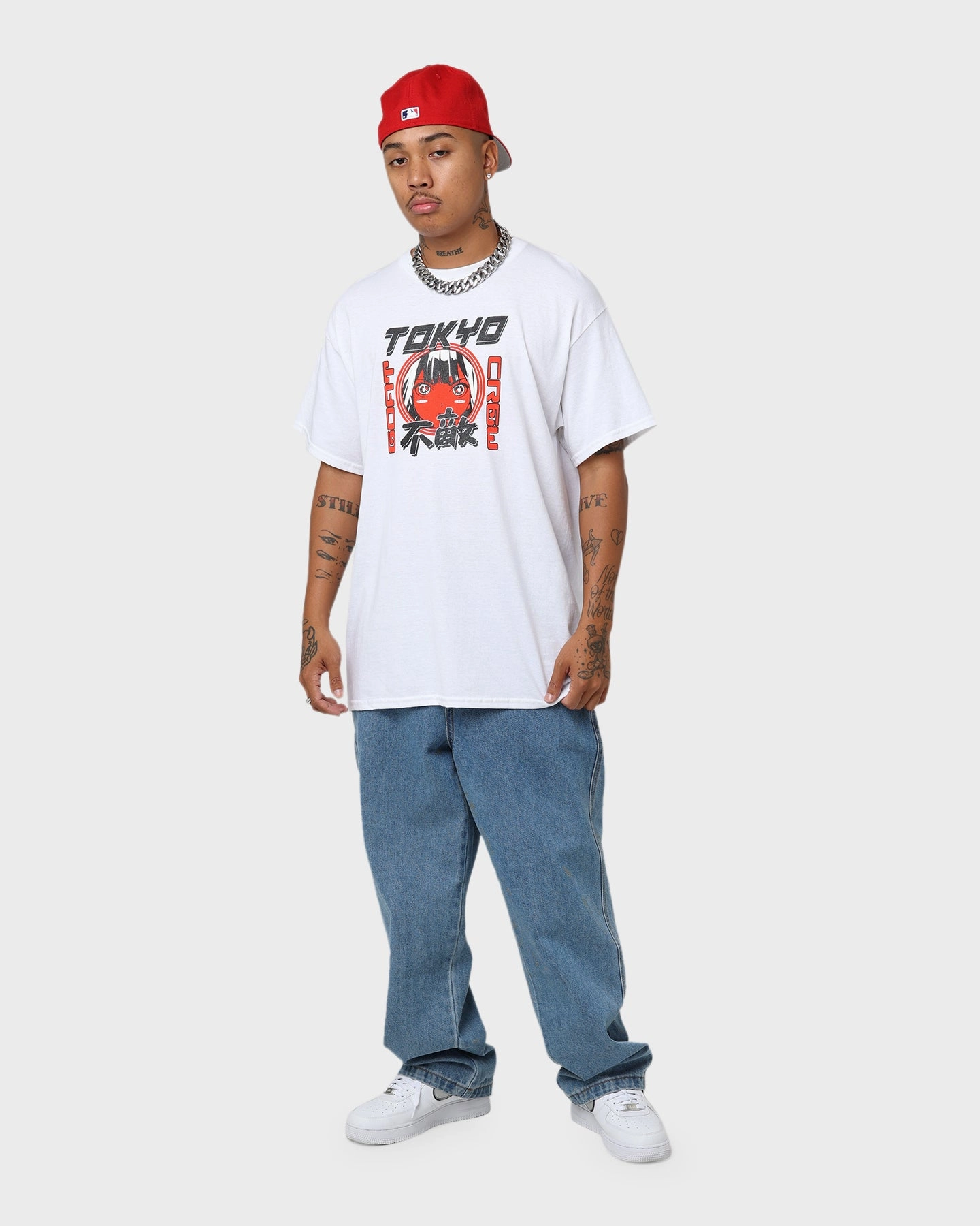 Goat Crew Never Say Never T-Shirt White Lightweight Layer StretchComfortWeave