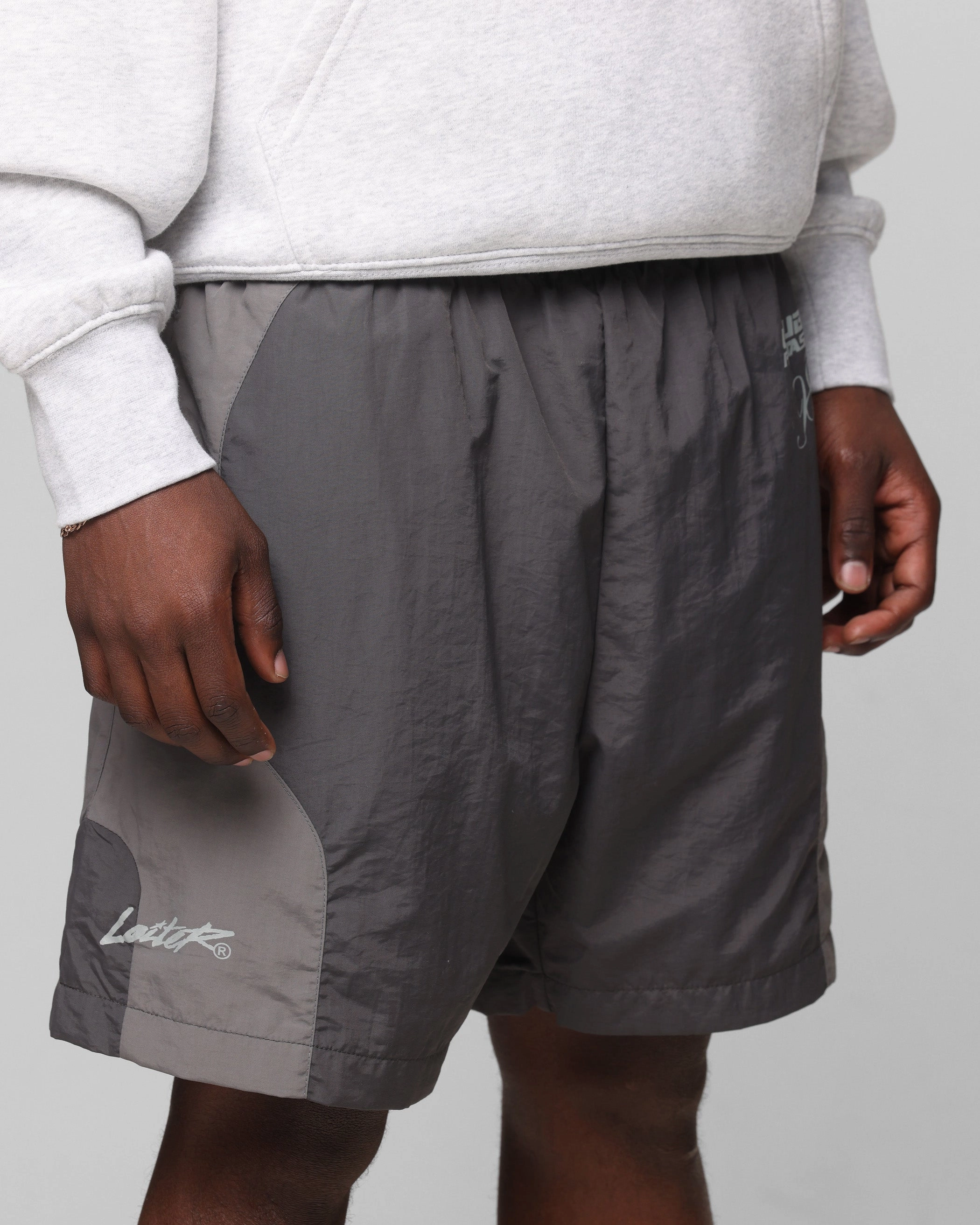 semi - formal event Loiter Subculture Panel Shorts Charcoal