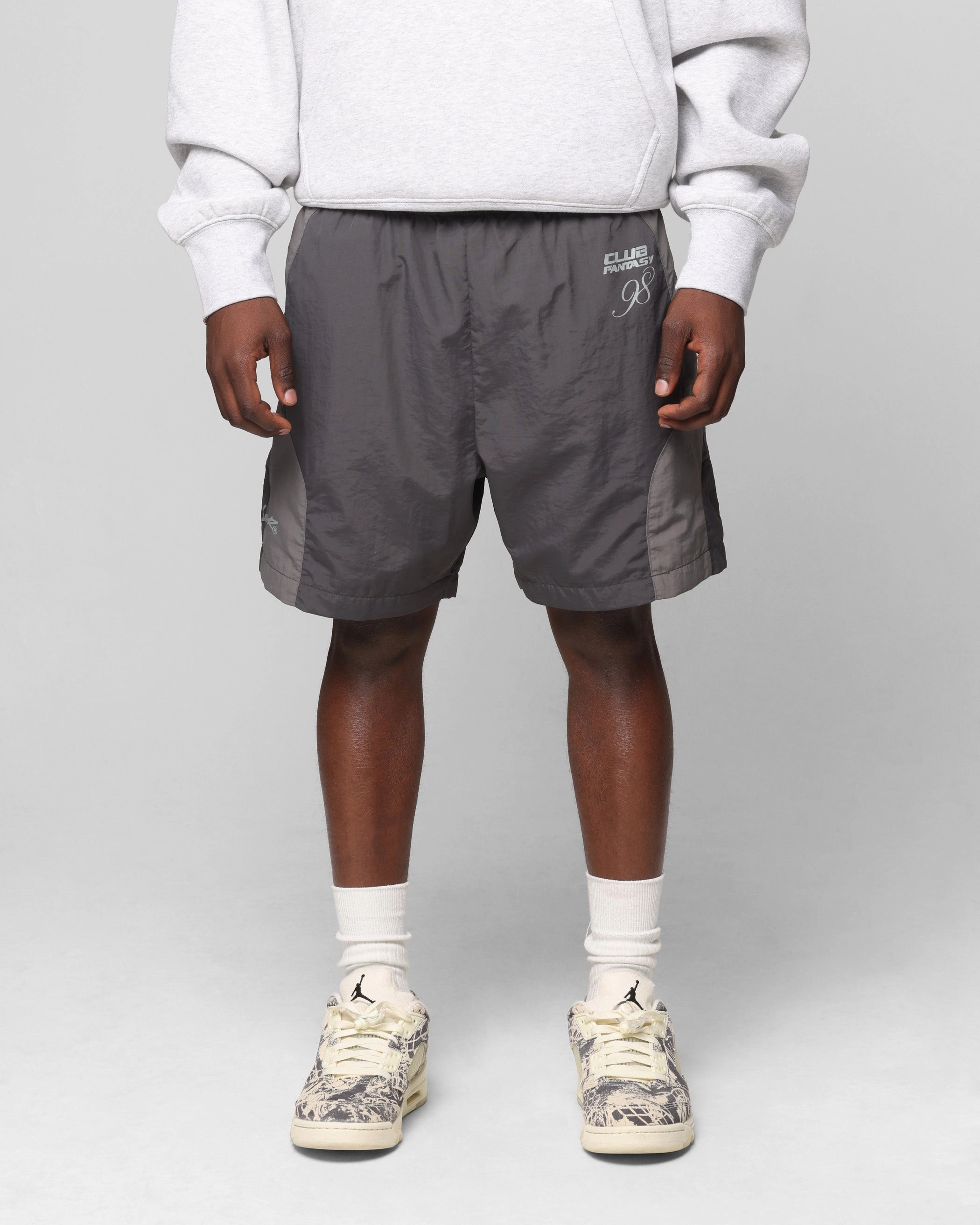 Temperature Regulating Tech Loiter Subculture Panel Shorts Charcoal