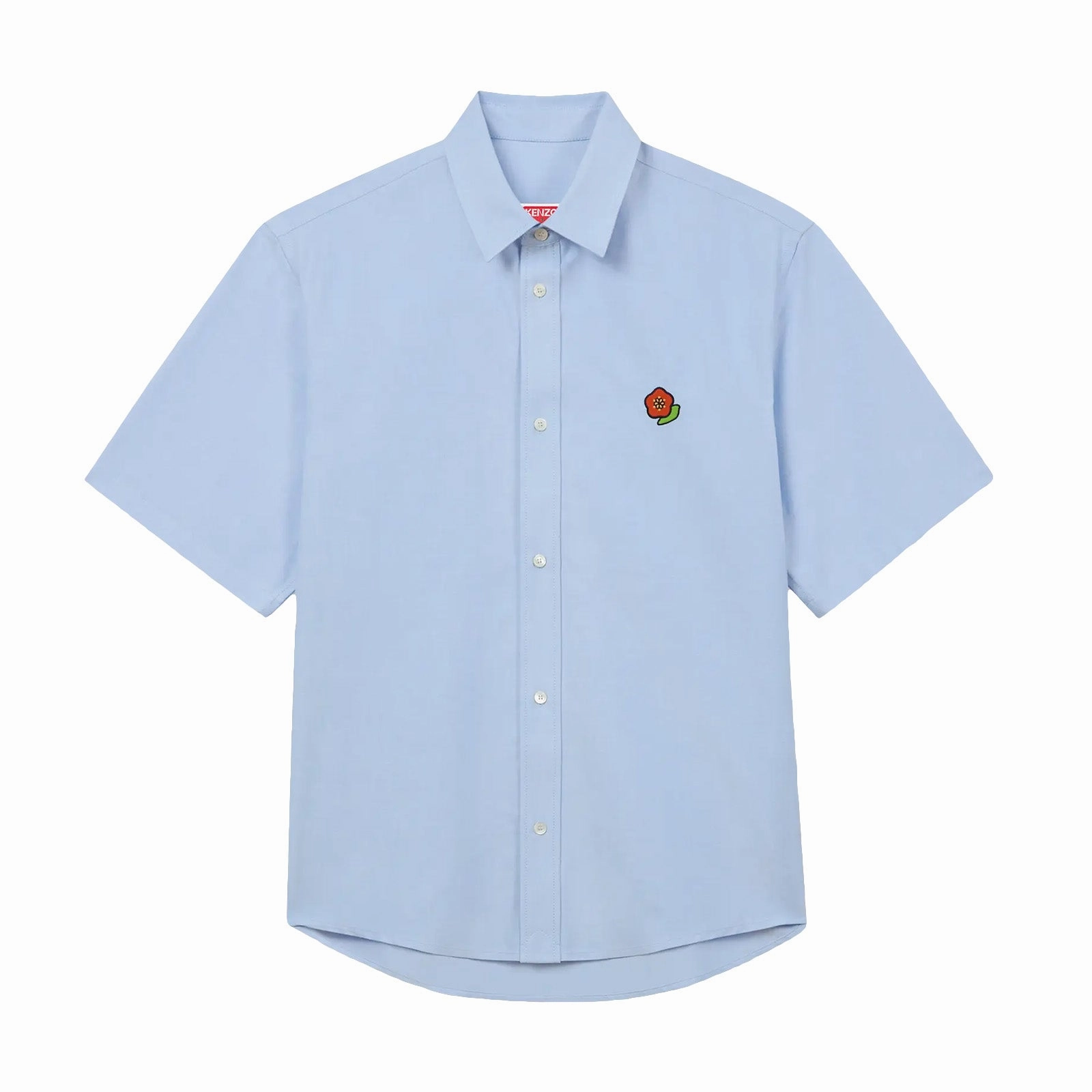 family gathering Durable Thread Construction Kenzo Pop Crest Short Sleeve Shirt 'Oxford 'Blue'