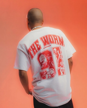 Rodman Brand 91 Core T-Shirt White Stylish and Easygoing Lightweight Layer