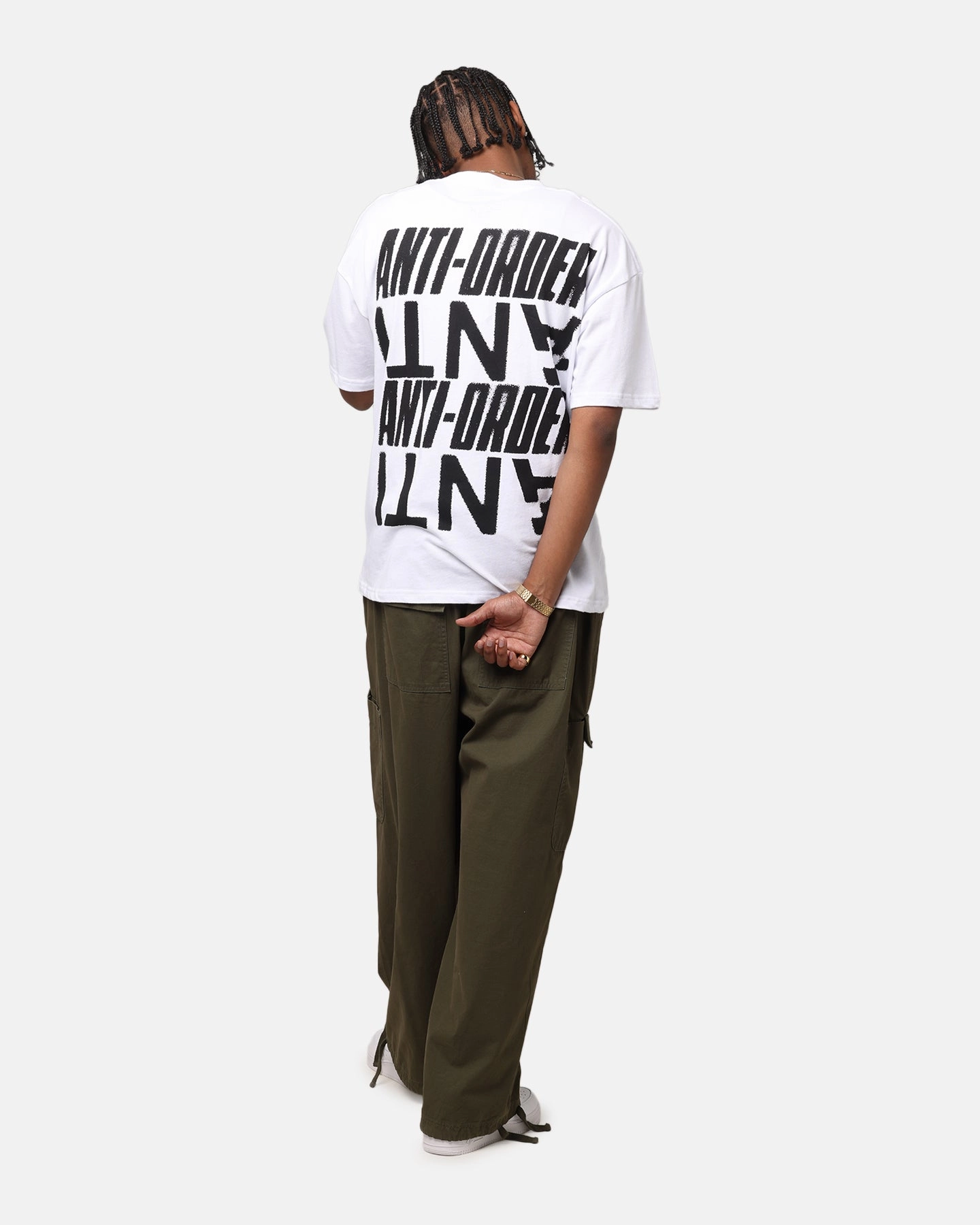 Chic Wear The Anti Order Anti Stacked Drop Shoulder T-Shirt White