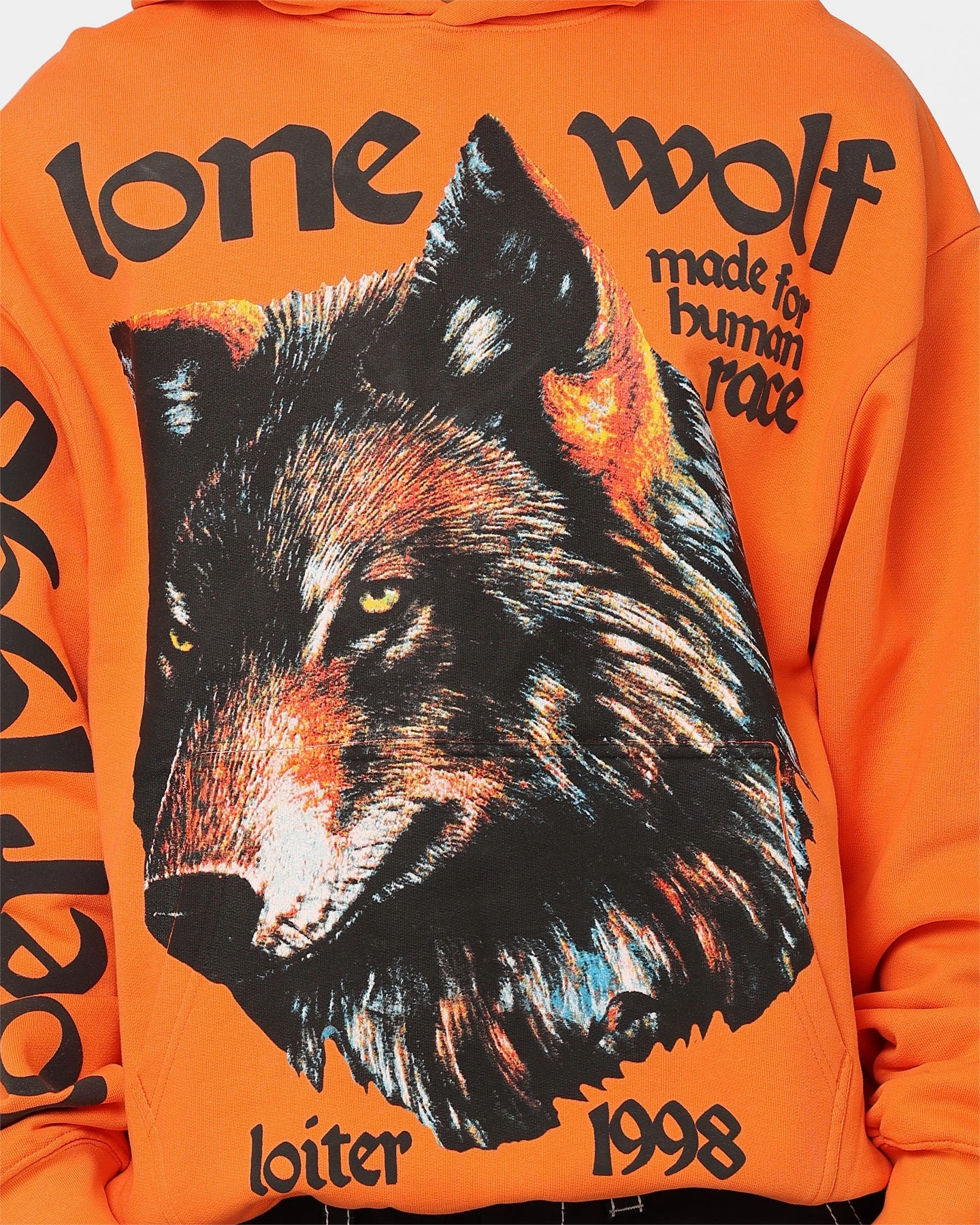 Loiter Lone Wolf Hoodie Orange Permit Trail Function