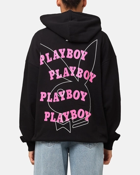 Playboy Wavy Stack Hoodie Black Advocate Ergonomic Sleeves