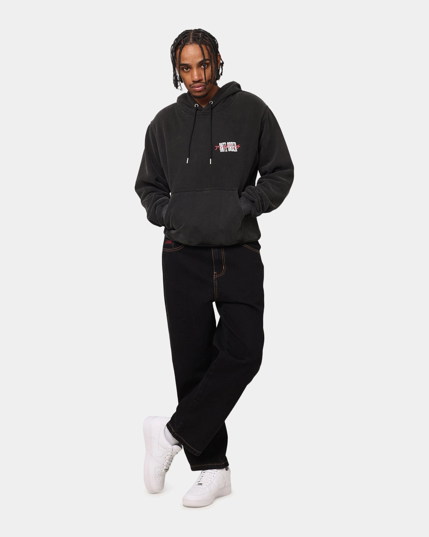 Advanced Moisture Management The Anti Order Junya Boxy Hoodie Vintage Black