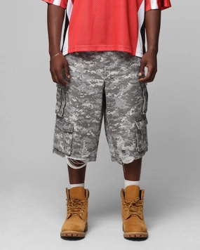 Loiter Collateral Cargo Shorts Snow Camo Dynamic Flex Zones linen option