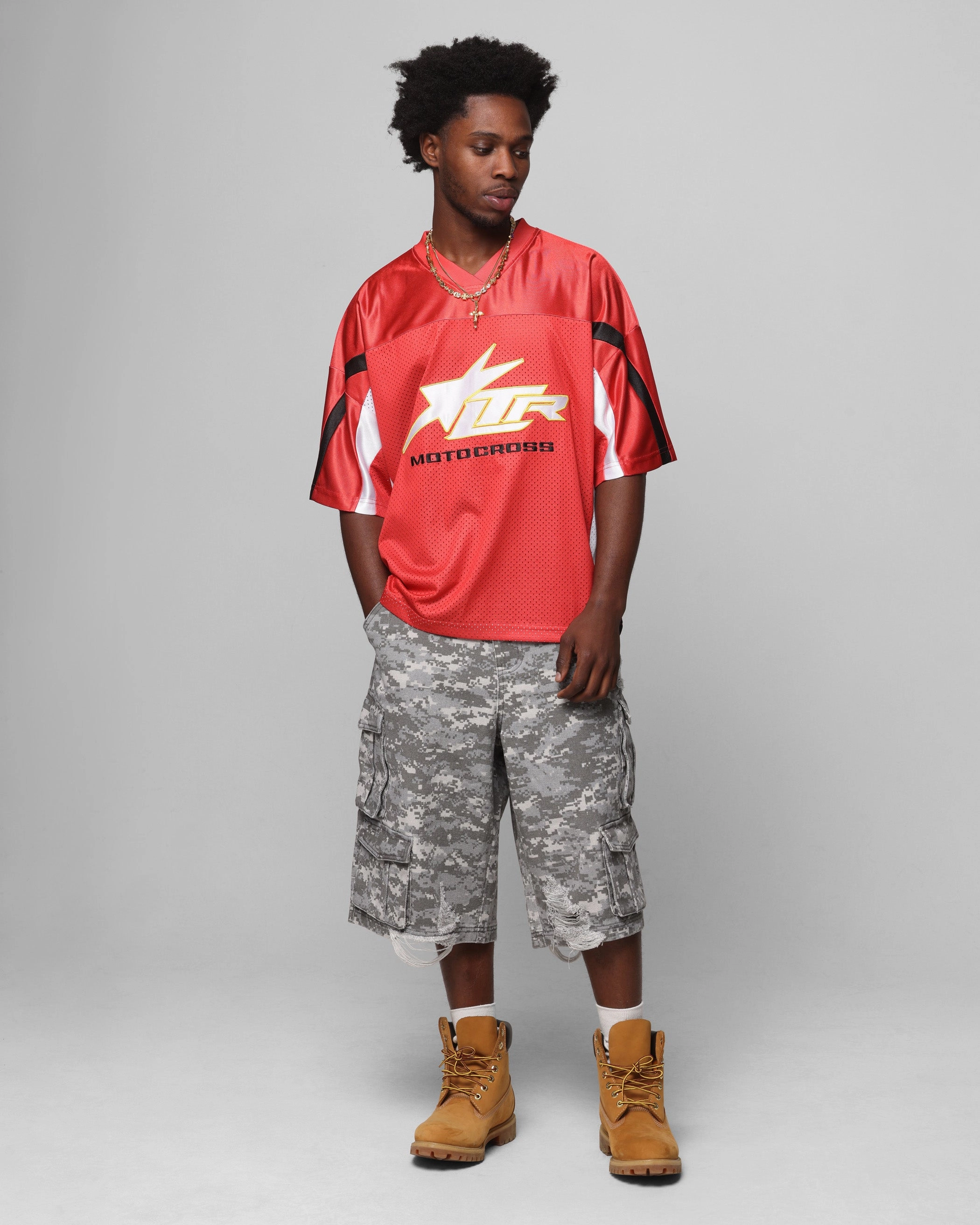 Streetwear Loiter Collateral Cargo Shorts Snow Camo