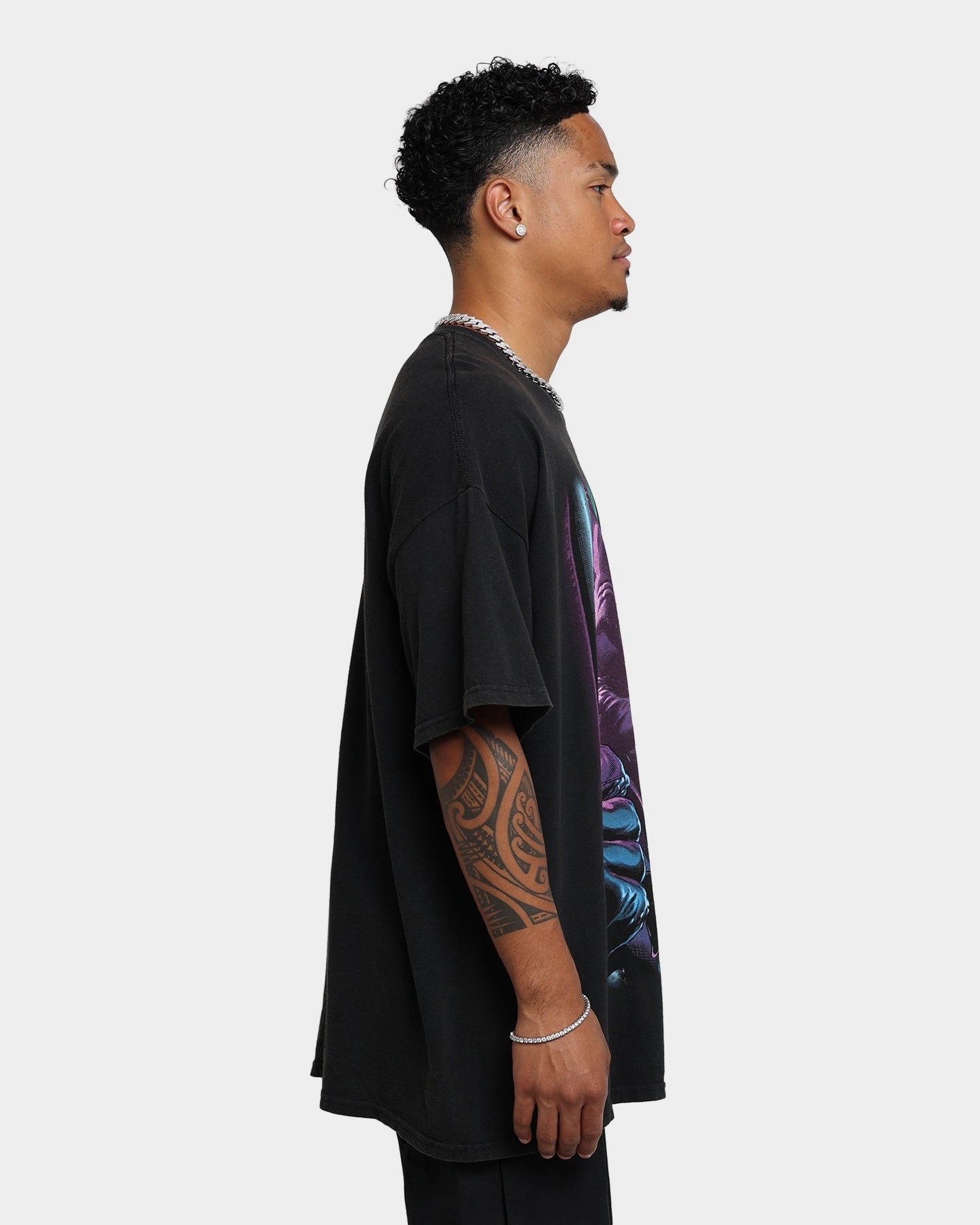 Goat Crew X Batman The Joker Vintage T-Shirt Black Wash Sleeveless