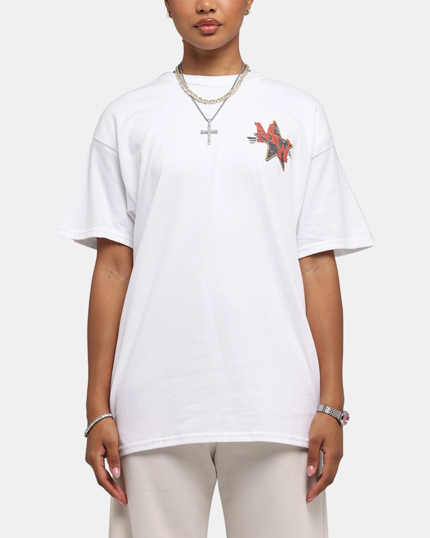 Outdoor Leisure Look Morgan Wallen Morgan Star T-Shirt White