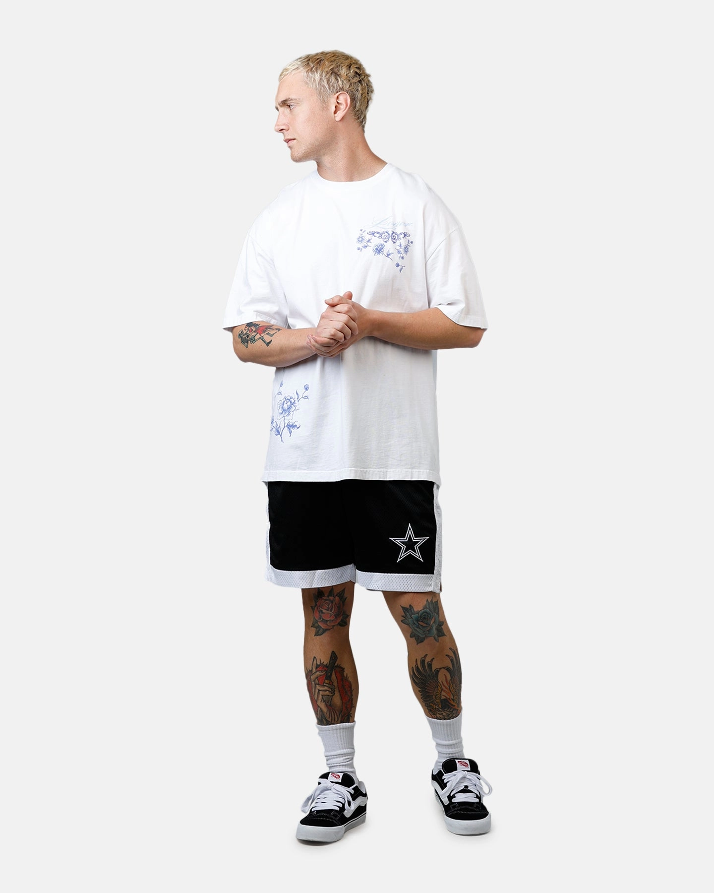 New Era Dallas Cowboys Sport Class Shorts Black/White Quick Access Cargo Pockets