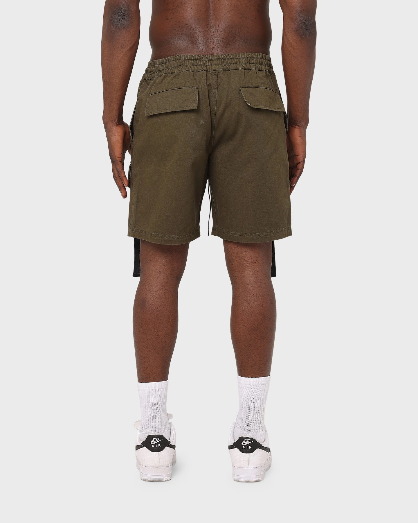 Slimming Effect Simple Vibe EN ES Minister Utility Cargo Shorts Khaki