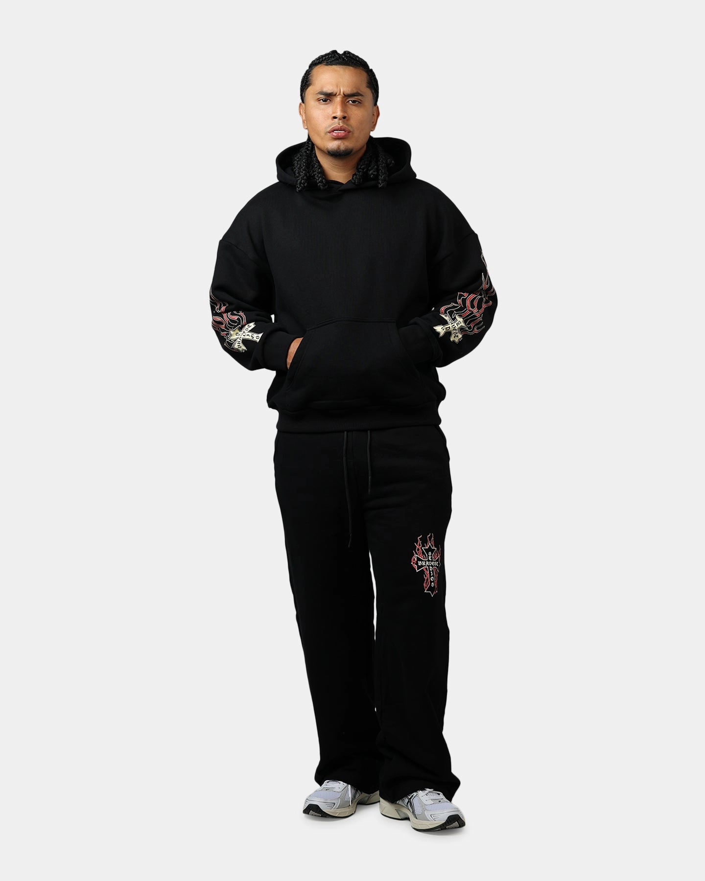 Sport Comfort MultiPocketDesign Bravest Eternal Hoodie Black/Red