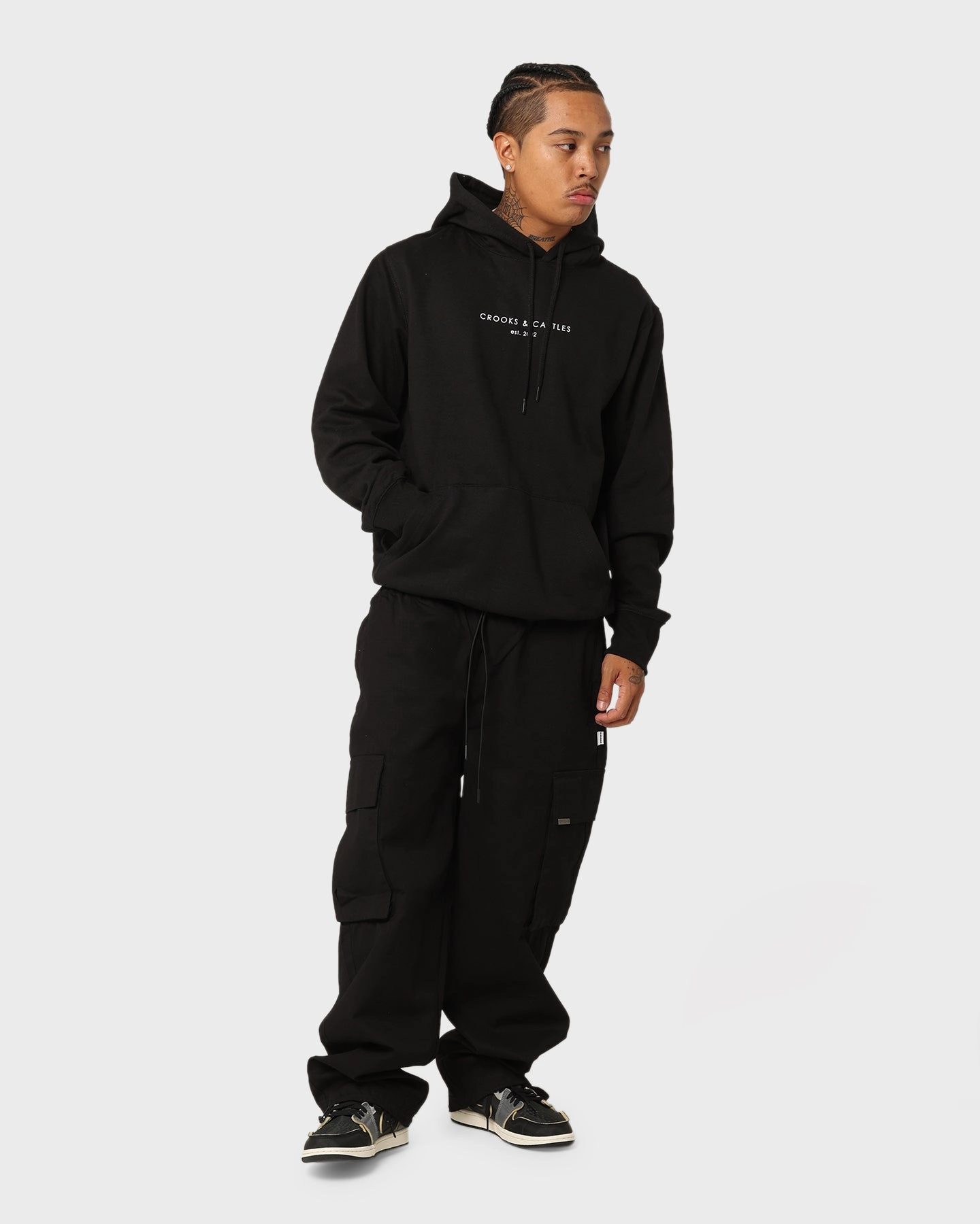 Lightweight Warmth Crooks & Castles Sleekin' Hoodie Black
