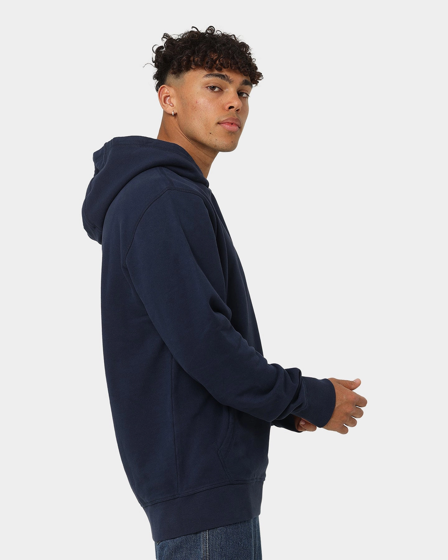 Tommy Jeans TJM Timeless Circle Hoodie Twilight Navy Patience Flexible Hood