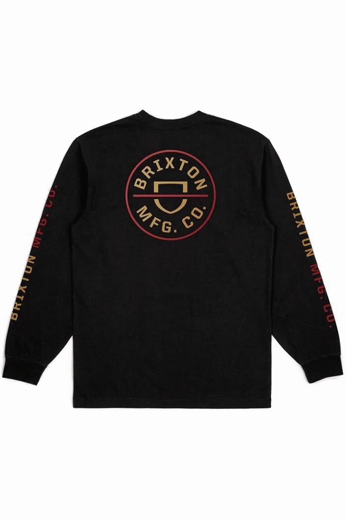 Comfy Vibes Brixton Crest Long Sleeve Standard Tee
