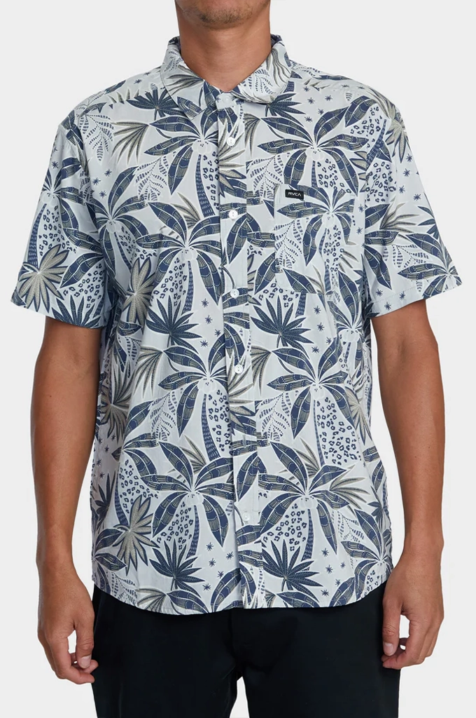 Trendy Look Plus size option RVCA Anytime Short Sleeve Woven Button Up Shirt
