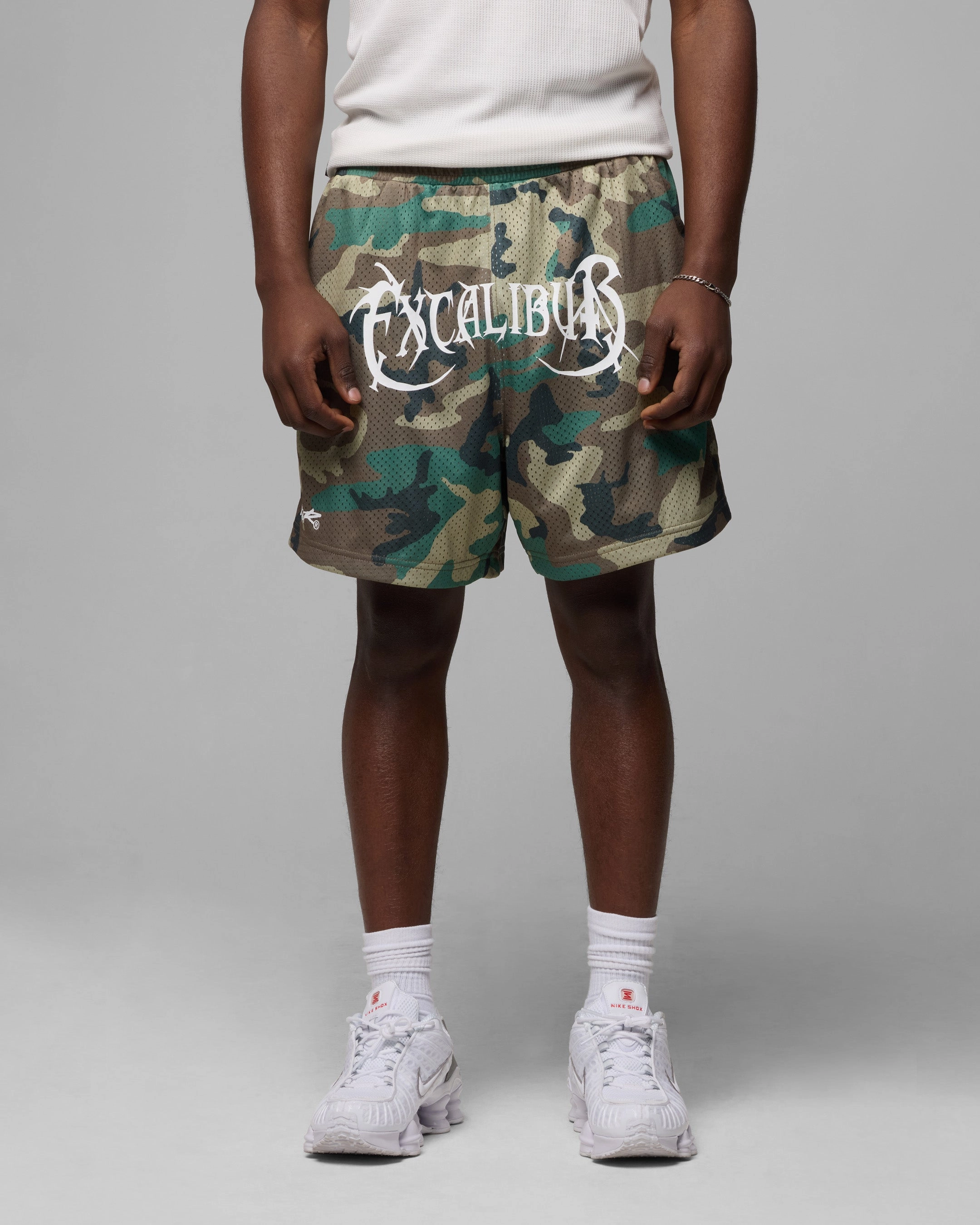 Home Style Loiter Excalibur Mesh Shorts Woodland Camo