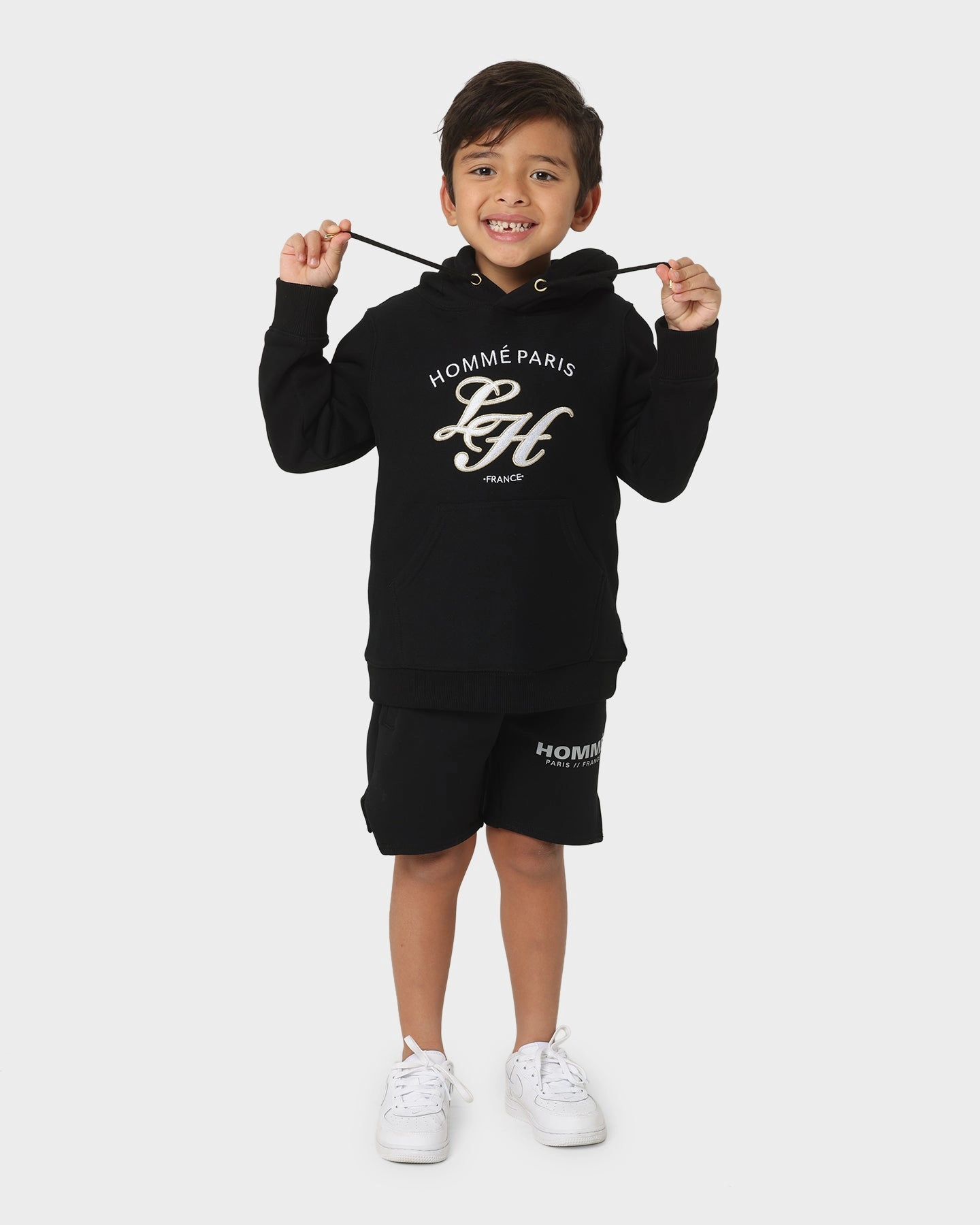 Lil Homme Kids' Revolution Classic Hoodie Black Lip-gloss Supply