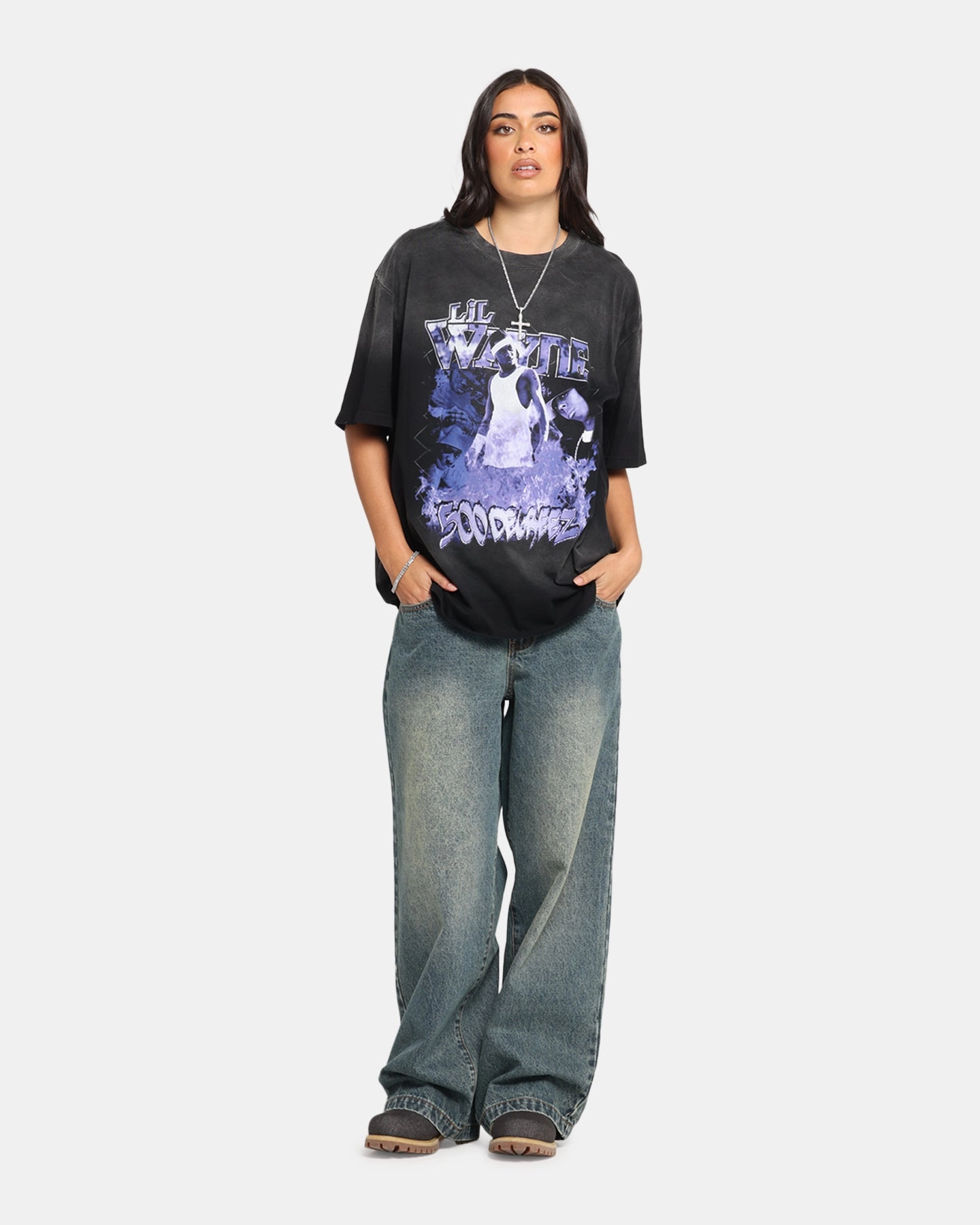 Chic Wear Lil Wayne Lil Wayne T-Shirt Black Wash