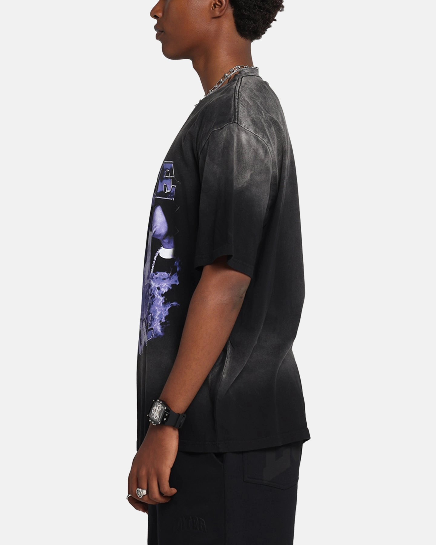 budget-friendly MinimalistStitching Lil Wayne Lil Wayne T-Shirt Black Wash