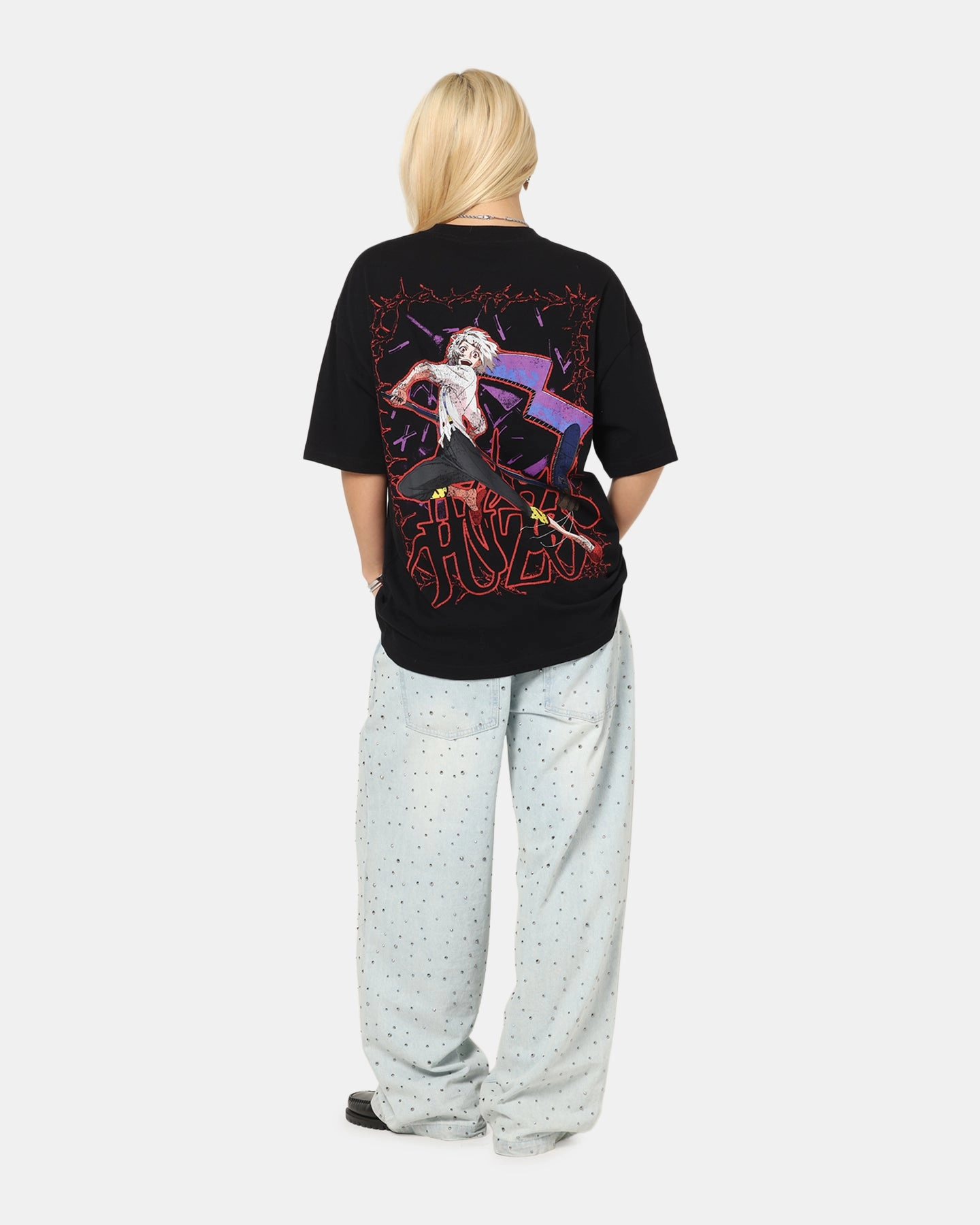73 Studio X Tokyo Ghoul Juzo Vintage T-Shirt Black City Look