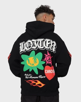 Loiter Euphoric Hoodie Black Wind Control students