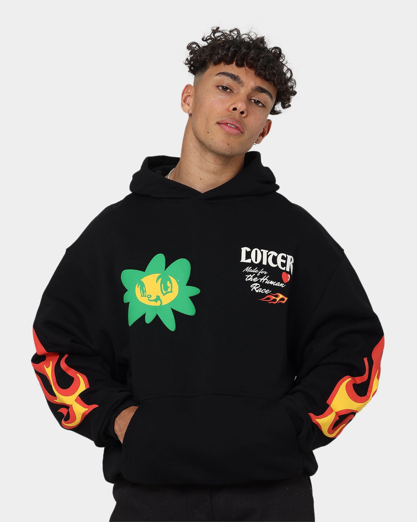 Action Mittens Loiter Euphoric Hoodie Black