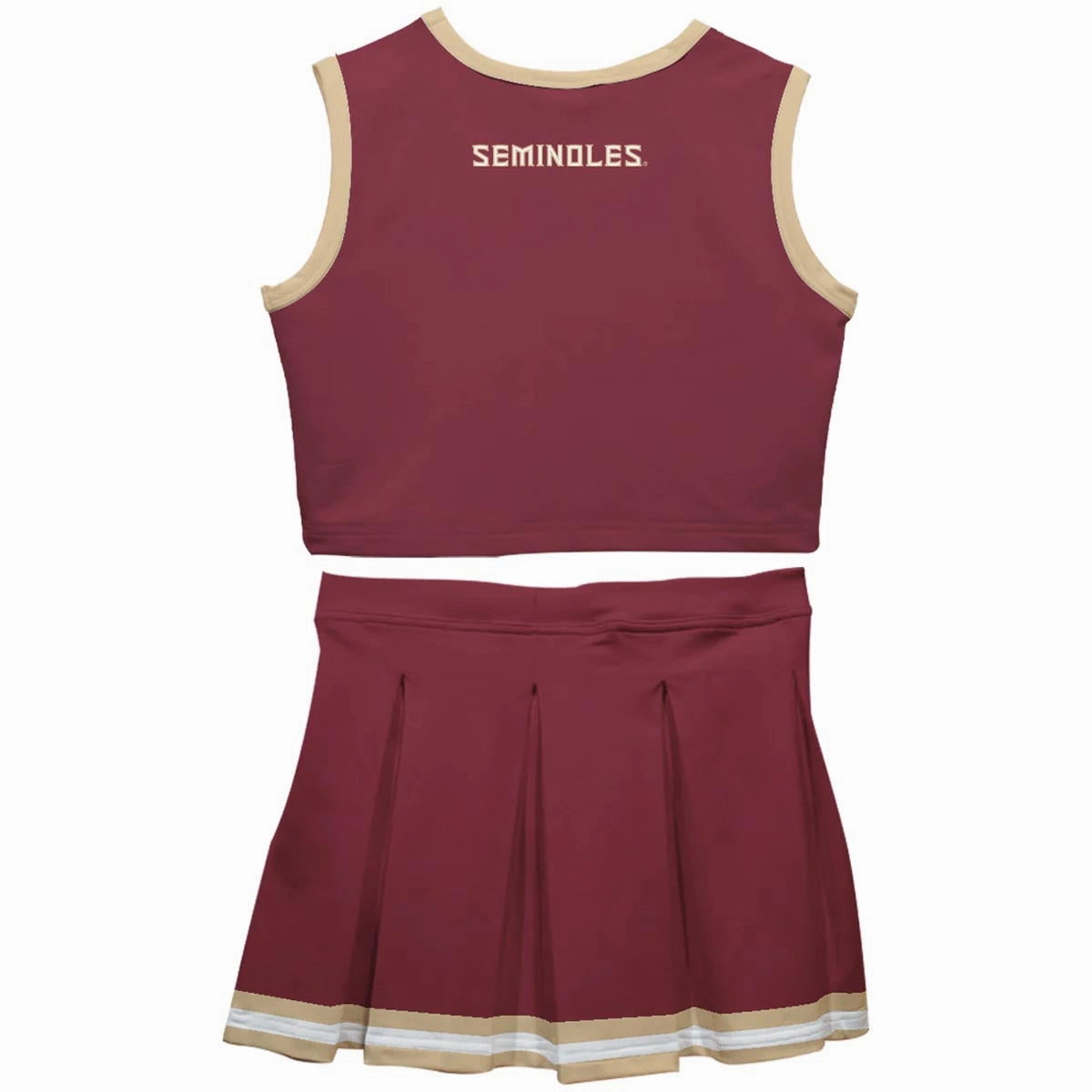 Comfy Fit Vive La Fete Toddler/Youth Seminole Logo 2pc Cheer Set - Garnet