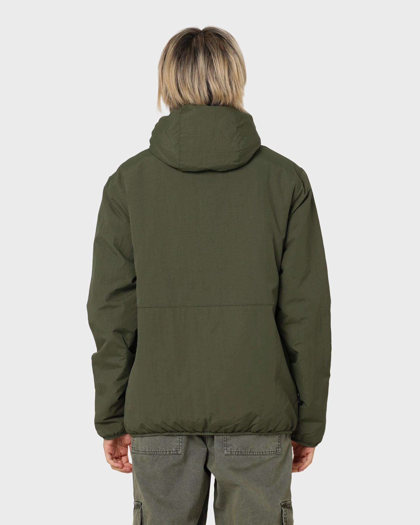 Stussy Graffiti Nylon Hooded Jacket Flight Green Cold Weather