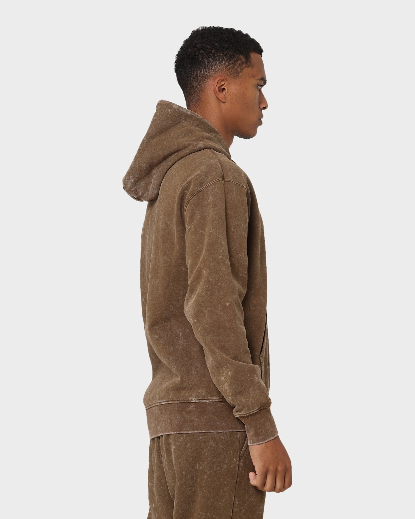 chest pockets Forget Jordan Essential Statement Washed Fleece Pullover Hoodie Light Olive