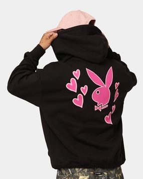 Playboy PB Heart Hoodie Black Limited Edition Neutral Style