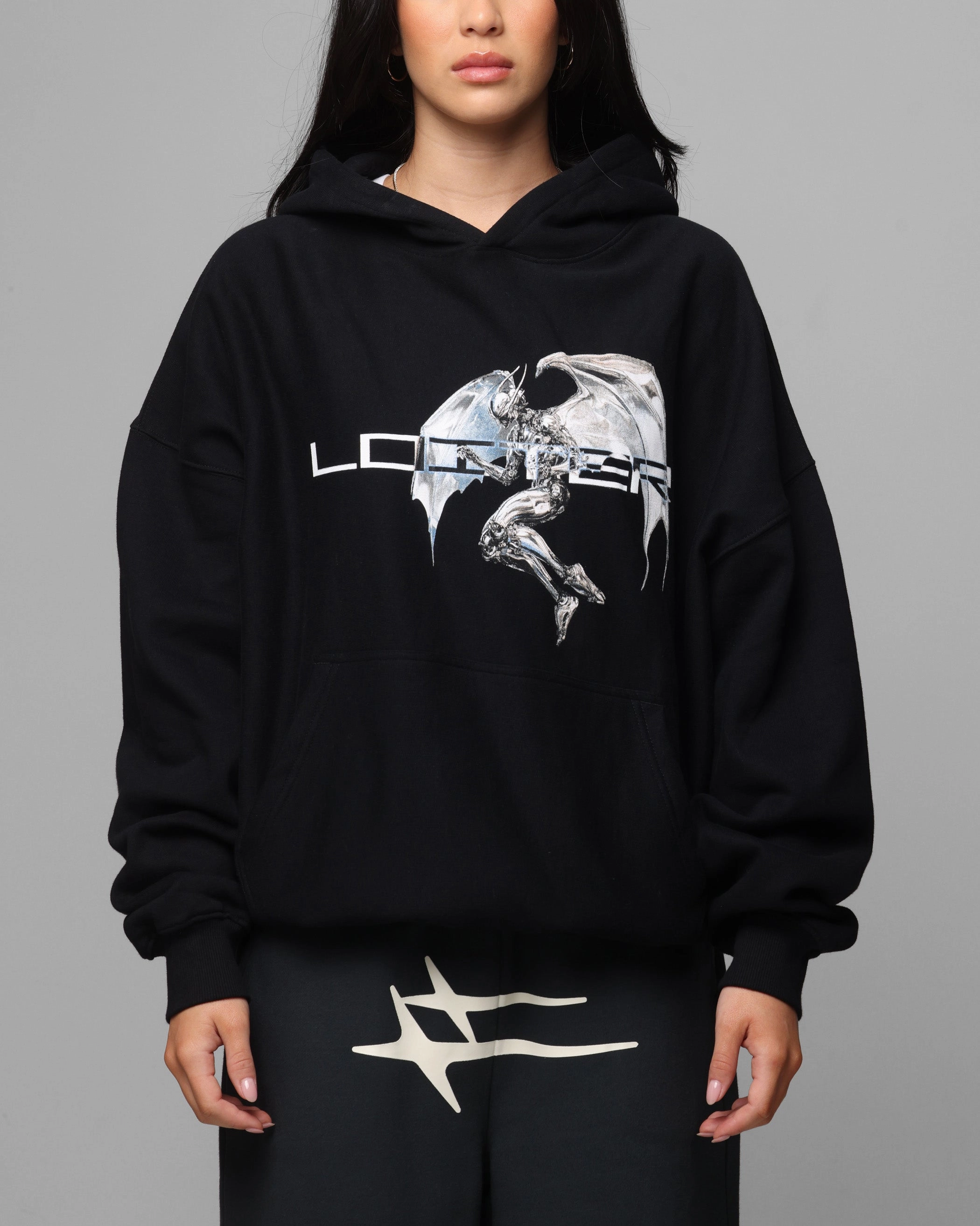 Windbreaker Tech Loiter Chrome Deceiver Hoodie Black