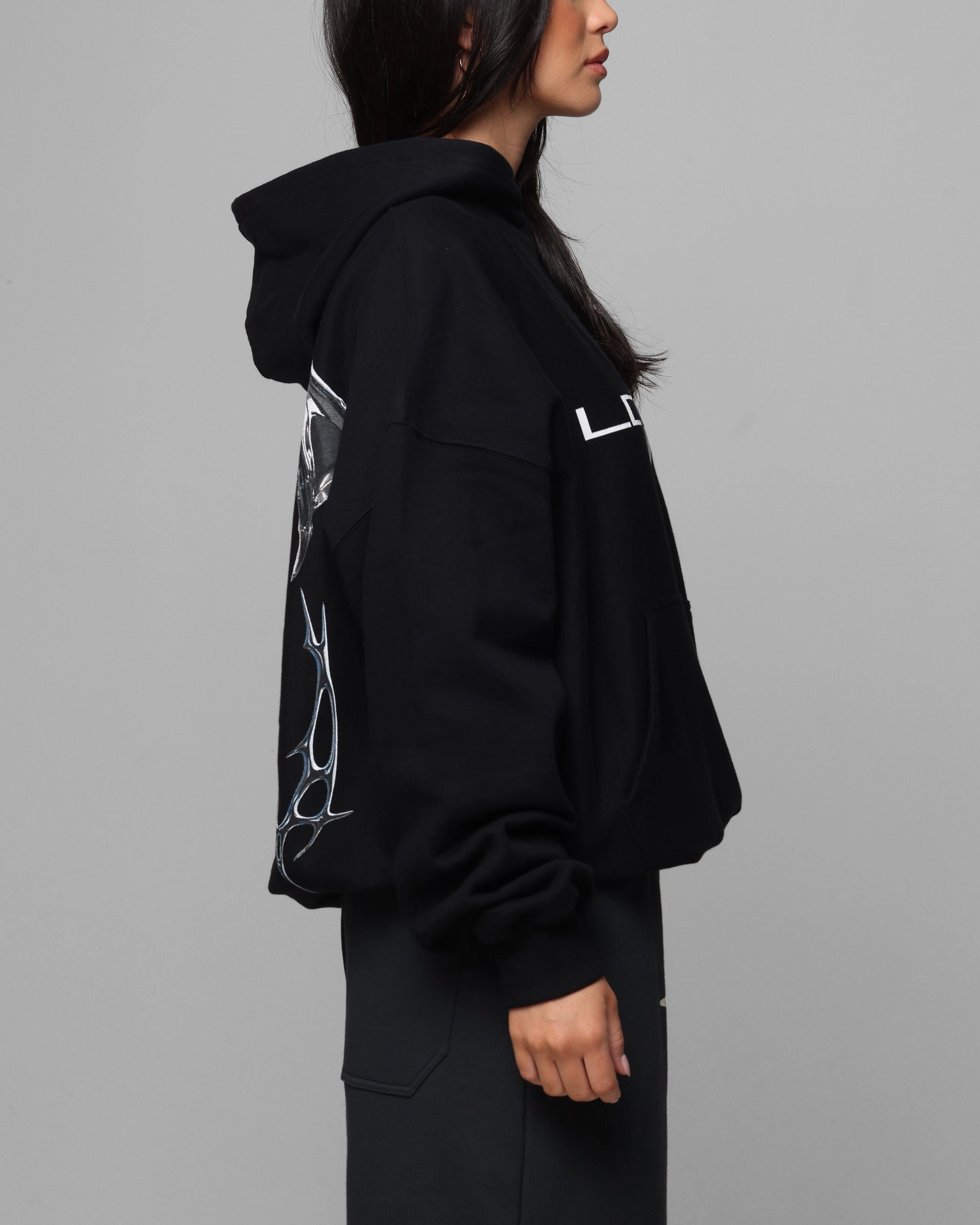 Allure Fast Wear Loiter Chrome Deceiver Hoodie Black