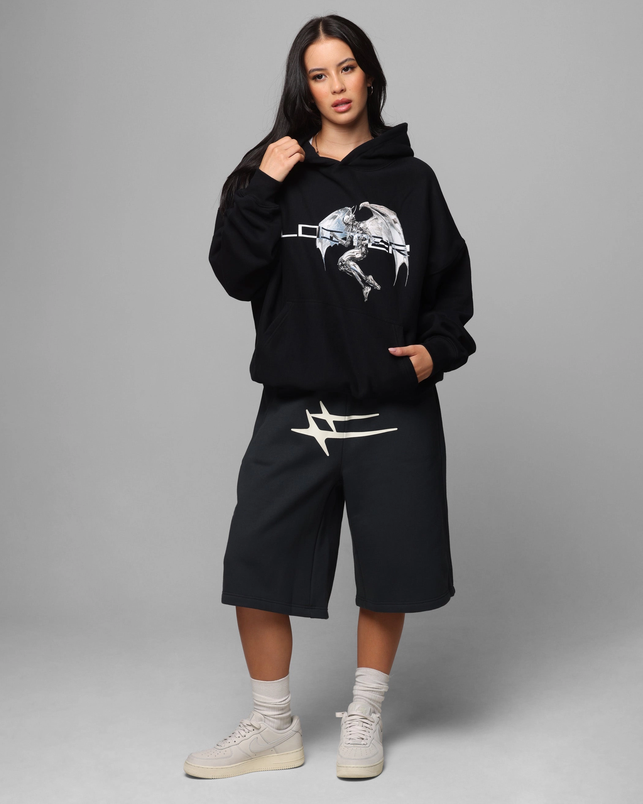 Loiter Chrome Deceiver Hoodie Black AbrasionResistant