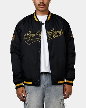 Warm Shield Comfortable Bleacher Athletic NRL 2025 Las Vegas Round Bomber Jacket Black/Gold