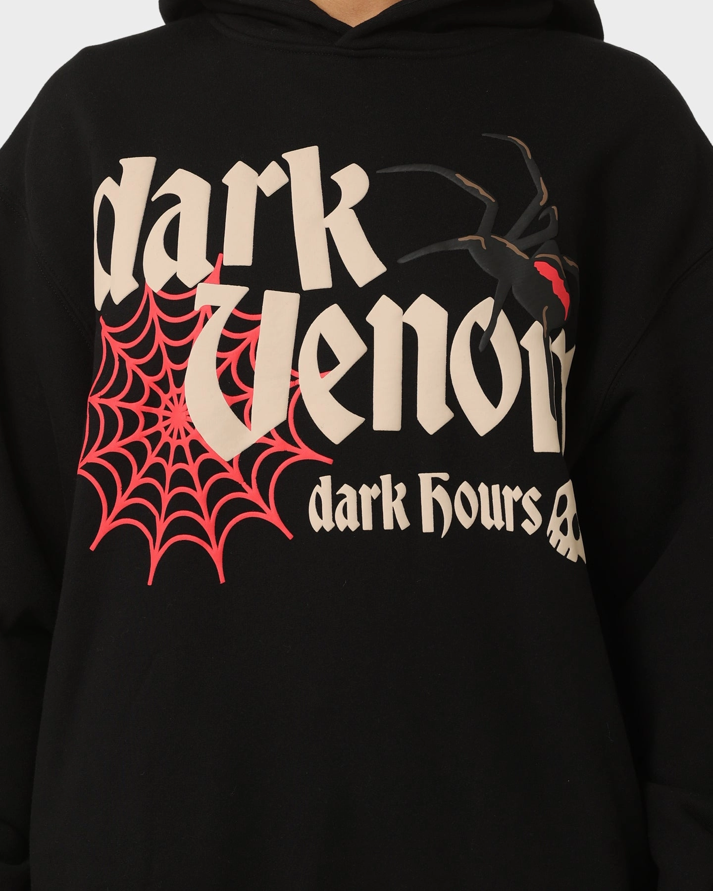 snap-up snag resistant Loiter Dark Hours Hoodie Off Black