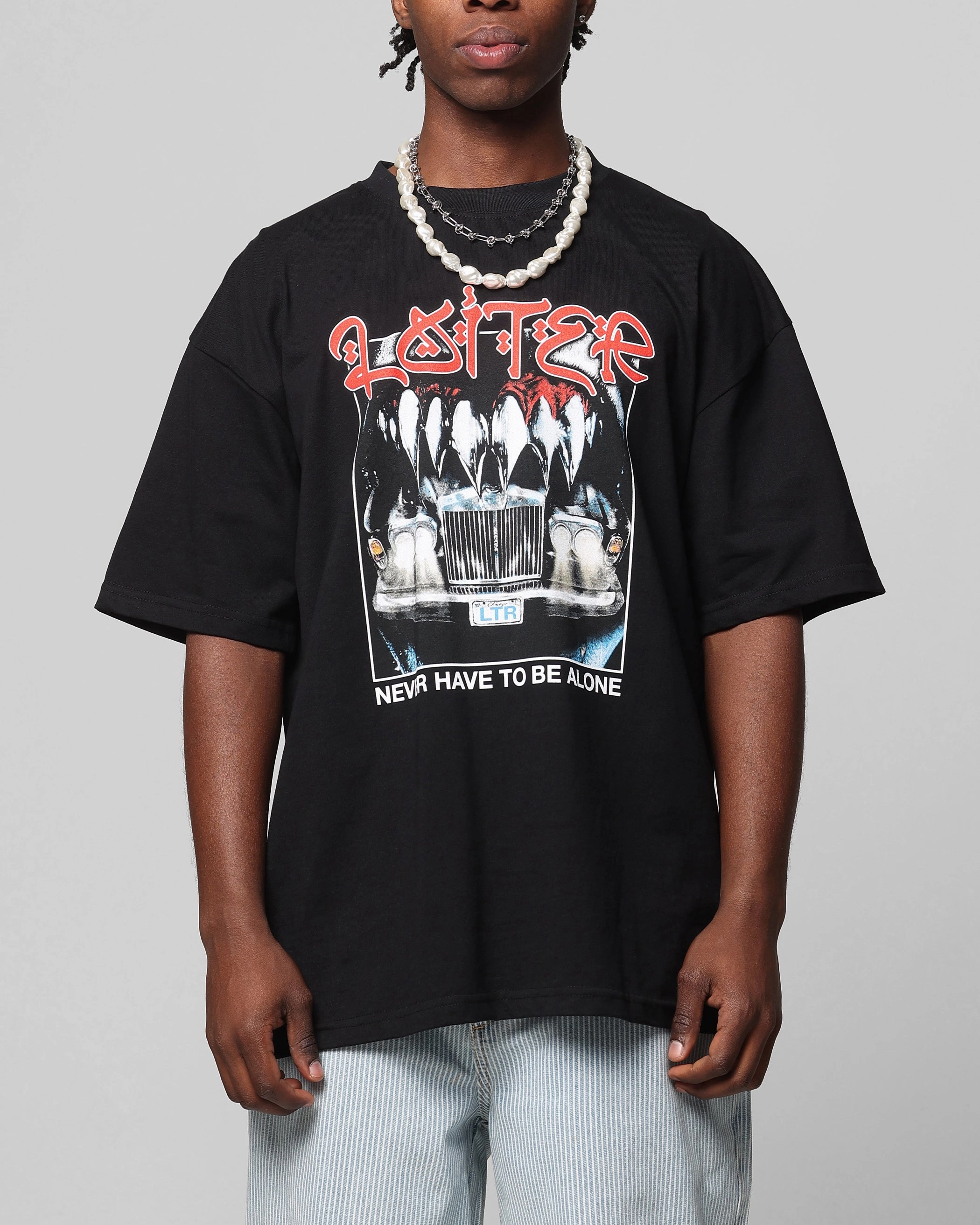 Loiter Always And Forever T-Shirt Black Anti Odor Technology